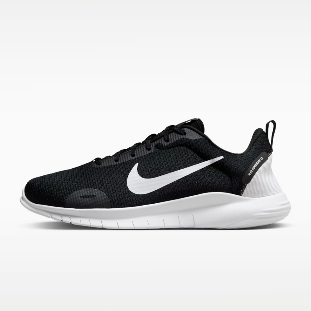 Nike Men's Flex Experience Run 12 Sneakers in Black/White. Size 10
